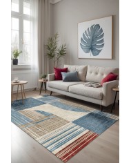 Enler Modern Şönil Doğal Pamuk Tabanlı Salon Halısı Kaymaz Antibakteriyel Yıkanabilir Çevre Dostu