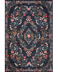 Karane Vintage Şönil Doğal Pamuk Tabanlı Salon Halısı Kaymaz Antibakteriyel Yıkanabilir Çevre Dostu