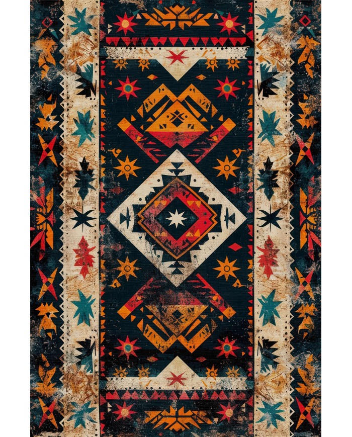 Nase Vintage Şönil Doğal Pamuk Tabanlı Salon Halısı Kaymaz Antibakteriyel Yıkanabilir Çevre Dostu