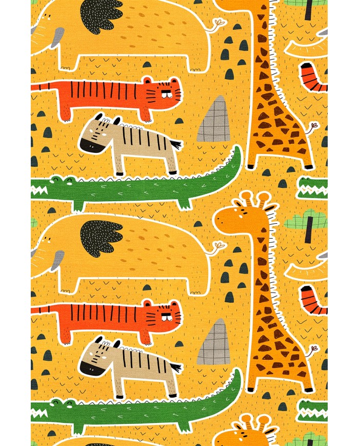 Funs Şönil Antibakteriyel Yıkanabilir Kaymaz Pamuk Tabanlı Çocuk Halısı