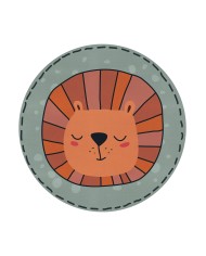 Marta Şönil Antibakteriyel Yıkanabilir Kaymaz Pamuk Tabanlı Yuvarlak Çocuk Halısı