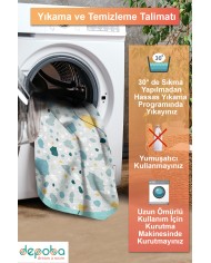 Mazar Şönil Yıkanabilir Kaymaz Pamuk Tabanlı Antibakteriyel Asimetrik Halı