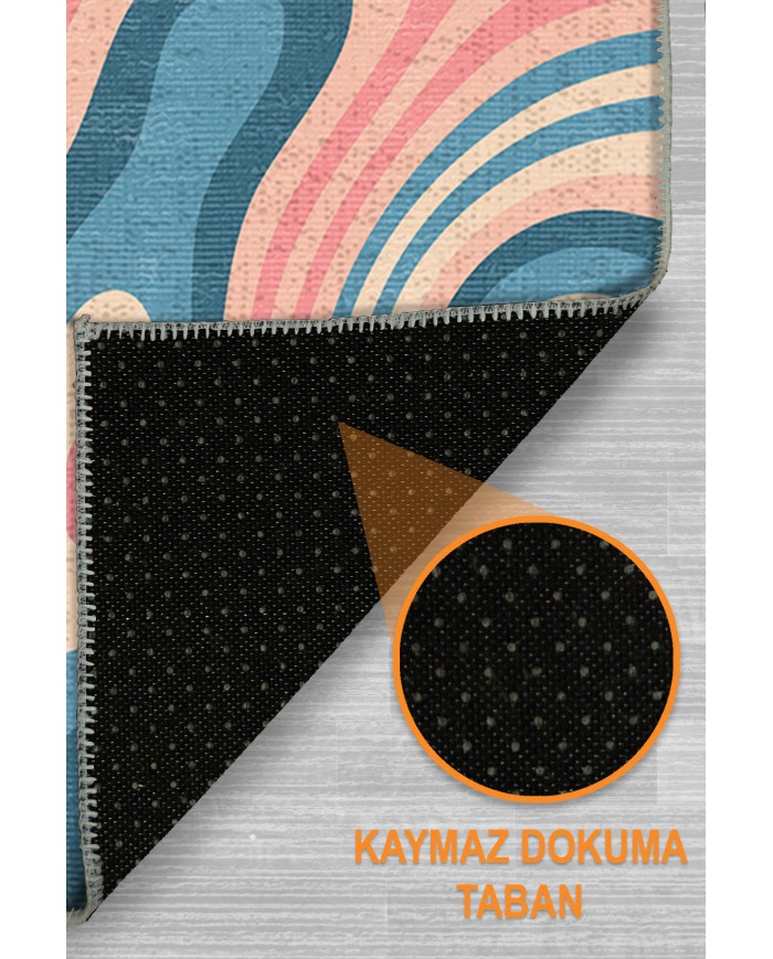 Tesa Şönil Yıkanabilir Kaymaz Pamuk Tabanlı Antibakteriyel Asimetrik Halı