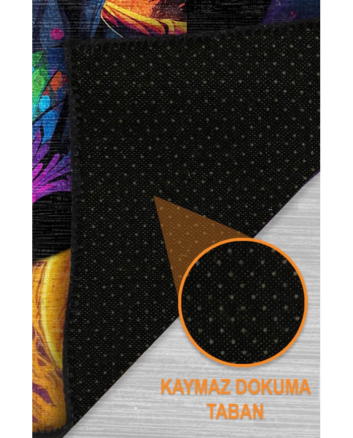 Atel Oyuncu Odası Halısı Şönil Kaymaz Pamuk Tabanlı Yıkanabilir Antibakteriyel Gamer