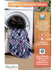 Asel Şönil Yıkanabilir Kaymaz Pamuk Tabanlı Antibakteriyel Asimetrik Halı