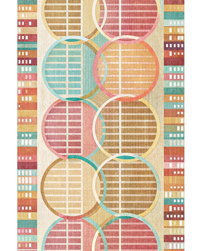 Afare Modern Şönil  Yıkanabilir Kaymaz Pamuk Tabanlı Antibakteriyel Mutfak Halısı