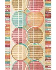 Afare Modern Şönil  Yıkanabilir Kaymaz Pamuk Tabanlı Antibakteriyel Mutfak Halısı