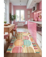 Afare Şönil Yıkanabilir Kaymaz Pamuk Tabanlı Antibakteriyel Mutfak Halısı