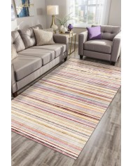 Helen Kadife Yıkanabilir Kaymaz Pamuk Tabanlı Antibakteriyel Salon Halısı