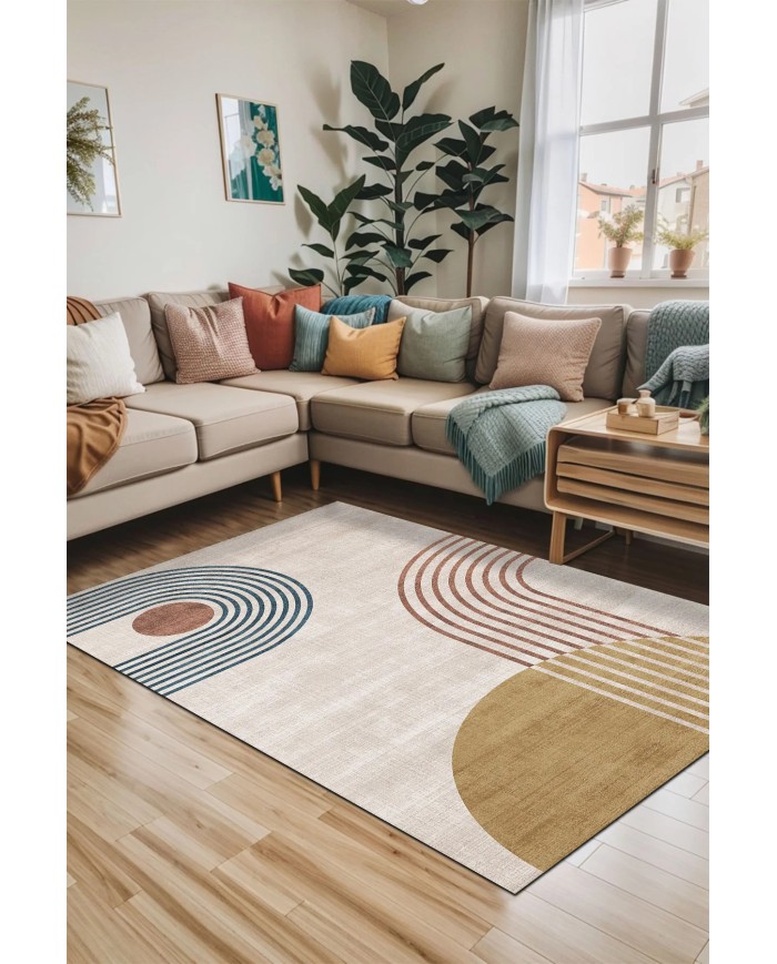 Reyaz Kadife Yıkanabilir Kaymaz Pamuk Tabanlı Antibakteriyel Salon Halısı