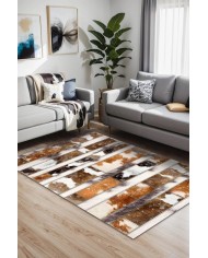 Cerenomy Kadife Yıkanabilir Kaymaz Pamuk Tabanlı Antibakteriyel Salon Halısı