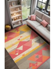 Zalar Modern Kadife Yıkanabilir Kaymaz Pamuk Tabanlı Antibakteriyel Salon Halısı