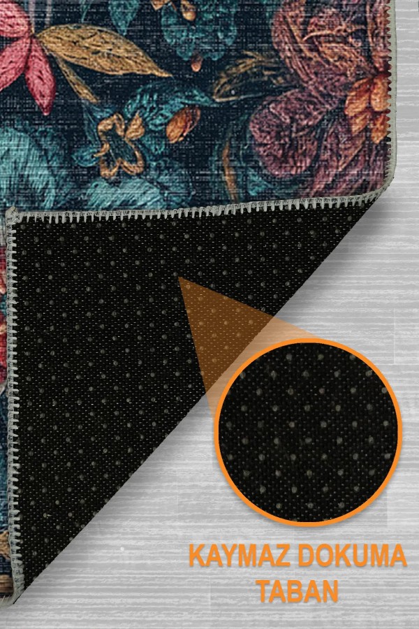 Haela Modern Şönil Doğal Pamuk Tabanlı  Kaymaz Antibakteriyel Yıkanabilir Yuvarlak Salon Halısı Haela Modern Şönil Doğal Pamuk Tabanlı  Kaymaz Antibakteriyel Yıkanabilir Yuvarlak Salon Halısı