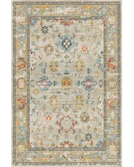 Ayasa Şönil Vintage Desenli Pamuk Taban Kaymaz Yıkanabilen Antibakteriyel Salon Halısı