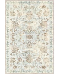 Delas Şönil Vintage Desenli Pamuk Taban Kaymaz Yıkanabilen Antibakteriyel Salon Halısı