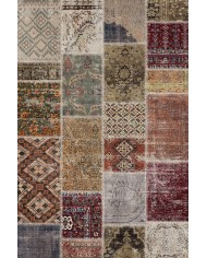 Flona Patchwork Şönil Doğal Pamuk Tabanlı Kaymaz Antibakteriyel Yıkanabilir Çevre Dostu Salon Halısı