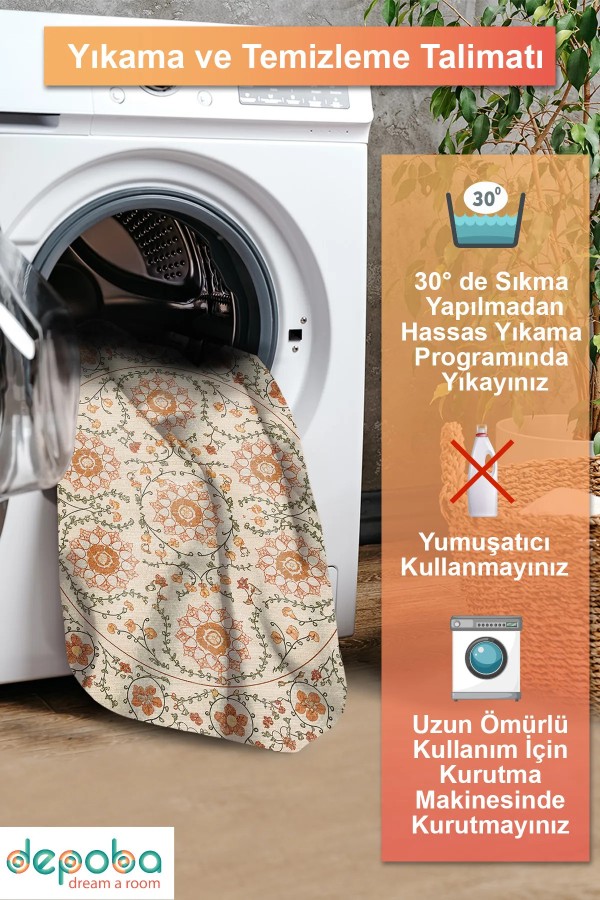 Orena Modern Şönil  Doğal Pamuk Tabanlı Yuvarlak Kaymaz Antibakteriyel Yıkanabilir Salon Halısı Orena Modern Şönil  Doğal Pamuk Tabanlı Yuvarlak Kaymaz Antibakteriyel Yıkanabilir Salon Halısı