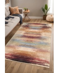 Samada Modern Şönil Pamuk Taban Kaymaz Yıkanabilen Antibakteriyel Salon Halısı