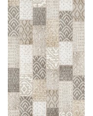 Manel Patchwork Şönil Doğal Pamuk Tabanlı Kaymaz Antibakteriyel Yıkanabilir Salon Halısı