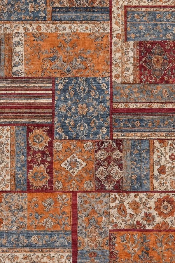 Sera Patchwork Şönil Doğal Pamuk Tabanlı Kaymaz Antibakteriyel Yıkanabilir Çevre Dostu Salon Halısı Sera Patchwork Şönil Doğal Pamuk Tabanlı Kaymaz Antibakteriyel Yıkanabilir Çevre Dostu Salon Halısı
