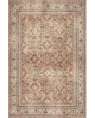 Aneta Şönil Vintage Desenli Pamuk Taban Kaymaz Yıkanabilen Antibakteriyel Salon Halısı