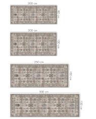 Zeran Modern Şönil  Doğal Pamuk Tabanlı Kaymaz Antibakteriyel Yıkanabilir Çevre Dostu Yolluk