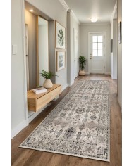 Zeran Modern Şönil  Doğal Pamuk Tabanlı Kaymaz Antibakteriyel Yıkanabilir Çevre Dostu Yolluk