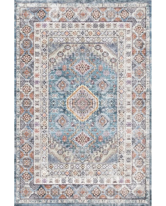 Aysa Vintage Şönil Doğal Pamuk Tabanlı Kaymaz Antibakteriyel Yıkanabilir Çevre Dostu Salon Halısı