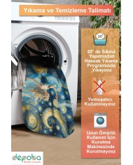 Vango Modern Şönil Pamuk Taban Kaymaz Yıkanabilen Antibakteriyel  Oyuncu Halısı