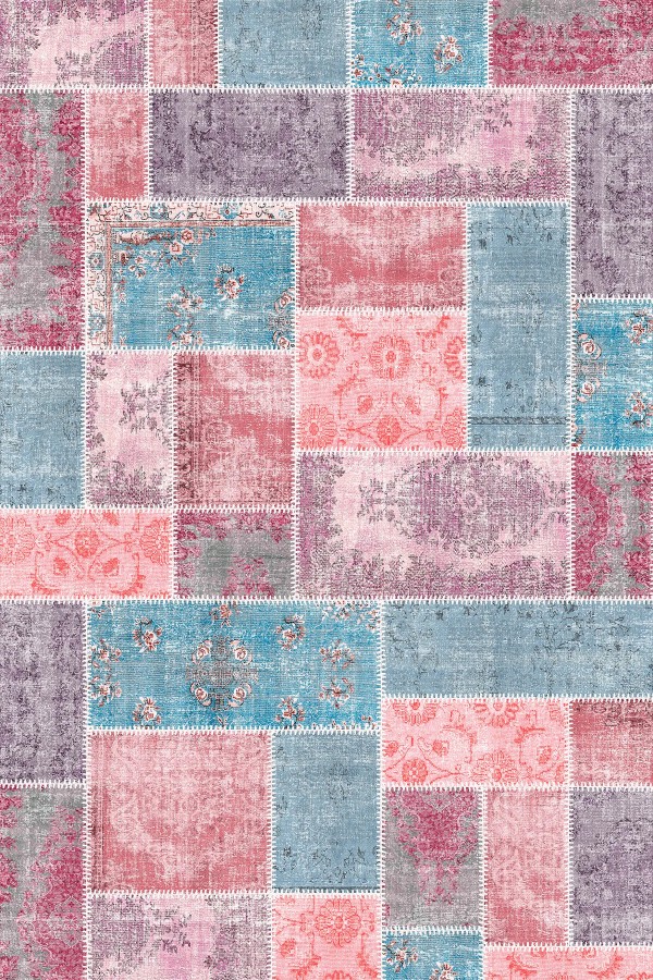 Samen Patchwork Şönil Doğal Pamuk Tabanlı Kaymaz Antibakteriyel Yıkanabilir Çevre Dostu Salon Halısı Samen Patchwork Şönil Doğal Pamuk Tabanlı Kaymaz Antibakteriyel Yıkanabilir Çevre Dostu Salon Halısı