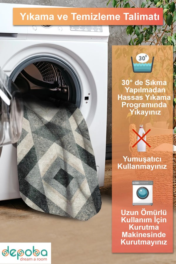 Vameysa Modern Şönil Modern  Doğal Pamuk Tabanlı Kaymaz Antibakteriyel Yıkanabilir Çevre Dostu Salon Halısı Vameysa Modern Şönil Modern  Doğal Pamuk Tabanlı Kaymaz Antibakteriyel Yıkanabilir Çevre Dostu Salon Halısı