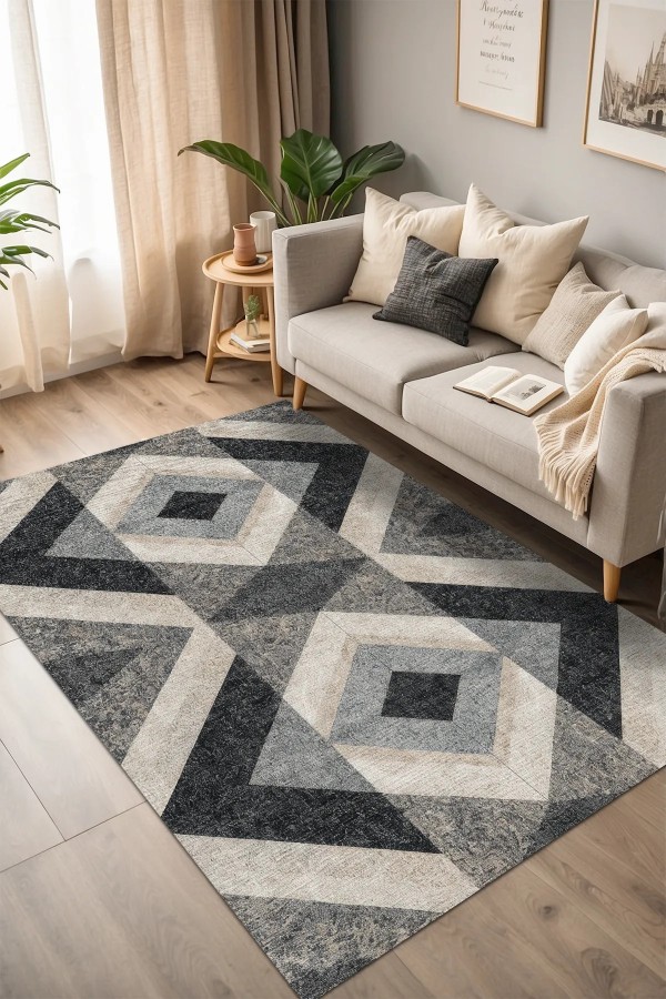 Vameysa Modern Şönil Modern  Doğal Pamuk Tabanlı Kaymaz Antibakteriyel Yıkanabilir Çevre Dostu Salon Halısı Vameysa Modern Şönil Modern  Doğal Pamuk Tabanlı Kaymaz Antibakteriyel Yıkanabilir Çevre Dostu Salon Halısı