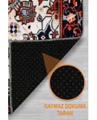 Artona Vintage Şönil Doğal Pamuk Tabanlı Kaymaz Antibakteriyel Yıkanabilir Çevre Dostu Salon Halısı