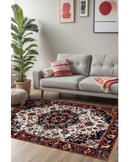 Artona Vintage Şönil Doğal Pamuk Tabanlı Kaymaz Antibakteriyel Yıkanabilir Çevre Dostu Salon Halısı