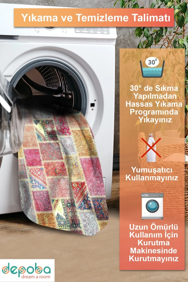 Alvam Patchwork Şönil Doğal Pamuk Tabanlı Kaymaz Antibakteriyel Yıkanabilir Çevre Dostu Salon Halısı Alvam Patchwork Şönil Doğal Pamuk Tabanlı Kaymaz Antibakteriyel Yıkanabilir Çevre Dostu Salon Halısı