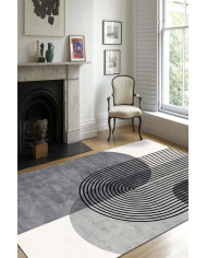 Alpesa Modern Şönil Pamuk Tabanlı Yıkanabilen Kaymaz Antibakteriyel Salon Halısı