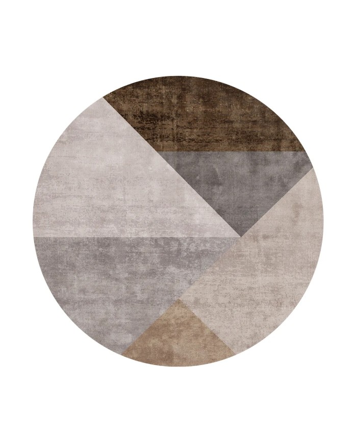 Barty Modern Kadife Desenli Pamuk Tabanlı Yıkanabilen Kaydırmaz Antibakteriyel Salon Halısı