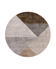 Barty Modern Kadife Desenli Pamuk Tabanlı Yıkanabilen Kaydırmaz Antibakteriyel Salon Halısı