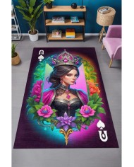 Locke Modern Şönil Gaming Oyuncu Odası Halısı  Dijital Baskılı Kaymaz Taban Yıkanabilir Gaming Halısı