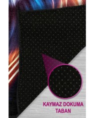 Spart Modern Şönil Gaming Oyuncu Odası Halısı  Dijital Baskılı Kaymaz Taban Yıkanabilir Gaming Halısı