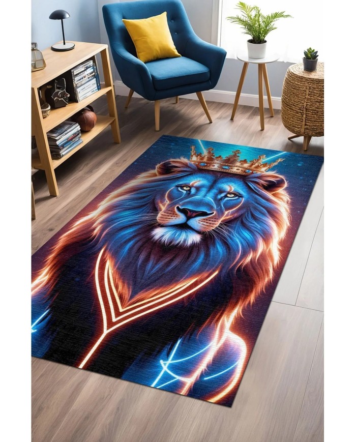 Spart Modern Şönil Gaming Oyuncu Odası Halısı  Dijital Baskılı Kaymaz Taban Yıkanabilir Gaming Halısı