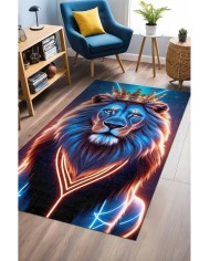 Spart Modern Şönil Gaming Oyuncu Odası Halısı  Dijital Baskılı Kaymaz Taban Yıkanabilir Gaming Halısı