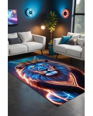 Spart Modern Şönil Gaming Oyuncu Odası Halısı  Dijital Baskılı Kaymaz Taban Yıkanabilir Gaming Halısı