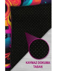 Geutra Modern Şönil Gaming Oyuncu Odası Halısı  Dijital Baskılı Kaymaz Taban Yıkanabilir Gaming Halısı