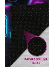 Couns Modern Şönil Gaming Oyuncu Odası Halısı  Dijital Baskılı Kaymaz Taban Yıkanabilir Gaming Halısı