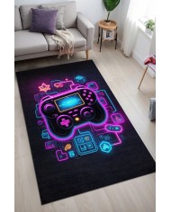 Couns Modern Şönil Gaming Oyuncu Odası Halısı  Dijital Baskılı Kaymaz Taban Yıkanabilir Gaming Halısı