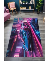 Cartense Modern Şönil Gaming Oyuncu Odası Halısı  Dijital Baskılı Kaymaz Taban Yıkanabilir Gaming Halısı