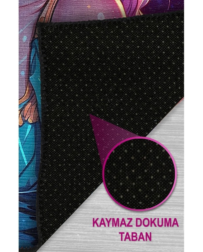 Serenam Modern Şönil Gaming Oyuncu Odası Halısı  Dijital Baskılı Kaymaz Taban Yıkanabilir Gaming Halısı