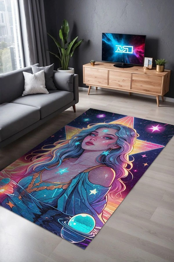Serenam Modern Şönil Gaming Oyuncu Odası Halısı  Dijital Baskılı Kaymaz Taban Yıkanabilir Gaming Halısı Serenam Modern Şönil Gaming Oyuncu Odası Halısı  Dijital Baskılı Kaymaz Taban Yıkanabilir Gaming Halısı