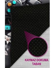 Blank Modern Şönil Gaming Oyuncu Odası Halısı  Dijital Baskılı Kaymaz Taban Yıkanabilir Gaming Halısı